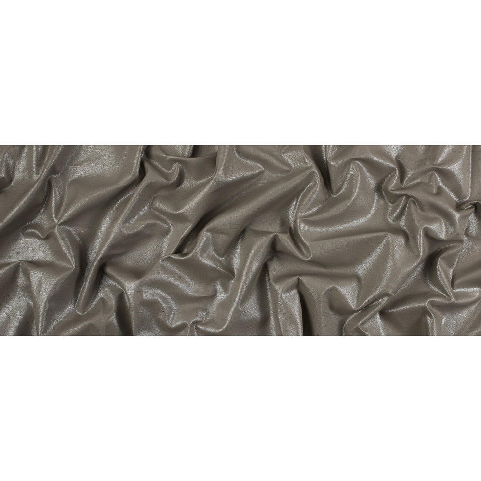 Metallic Silver/Mercury Blended Linen Woven - Full