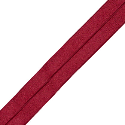 Italian Red Stretch Foldover Elastic - 0.75" Detail