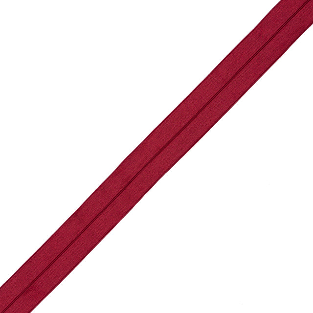 Italian Red Stretch Foldover Elastic - 0.75"