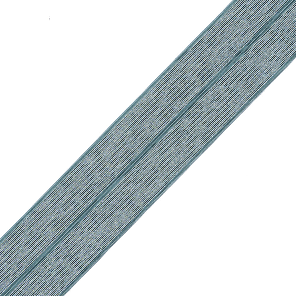 Italian Light Green Stretch Foldover Elastic - 0.75 - Detail