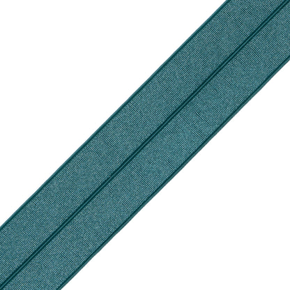 Italian Dark Green Stretch Foldover Elastic - 0.75 - Detail