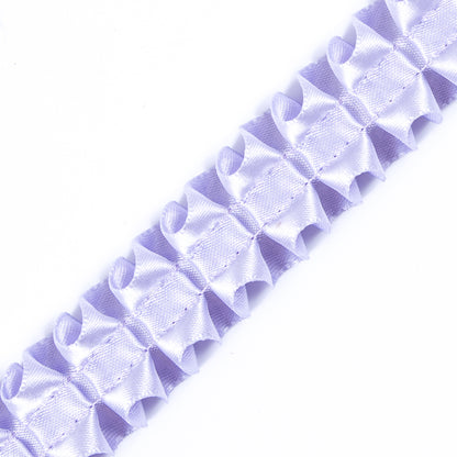 Italian Lavender Box Pleated Trimming - 1" Detail