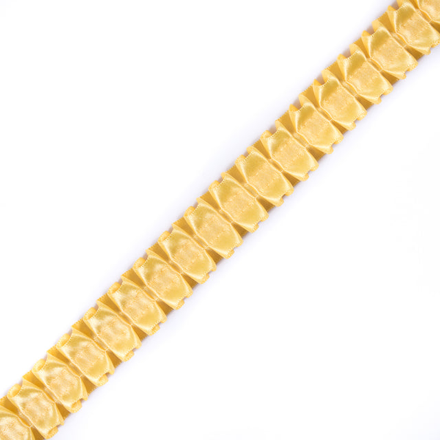 Italian Yellow Box Pleated Trimming - 1