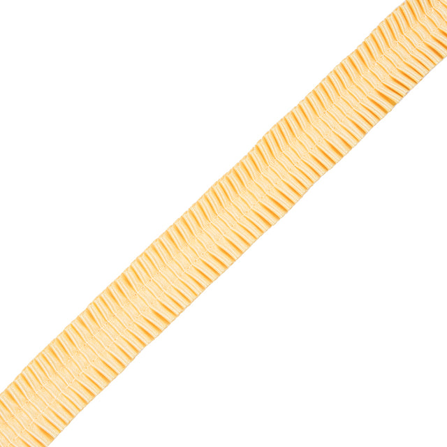 Italian Yellow Deep Knife Pleated Trimming - 1"