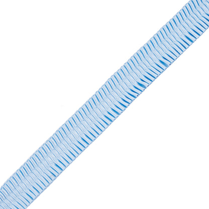 Italian Blue Deep Knife Pleated Trimming - 1