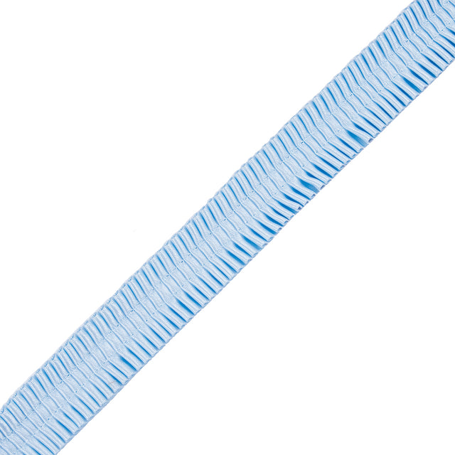 Italian Blue Deep Knife Pleated Trimming - 1