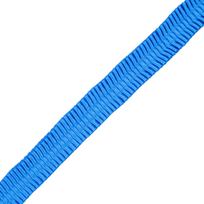 Italian Electric Blue Deep Knife Pleated Trimming - 1"