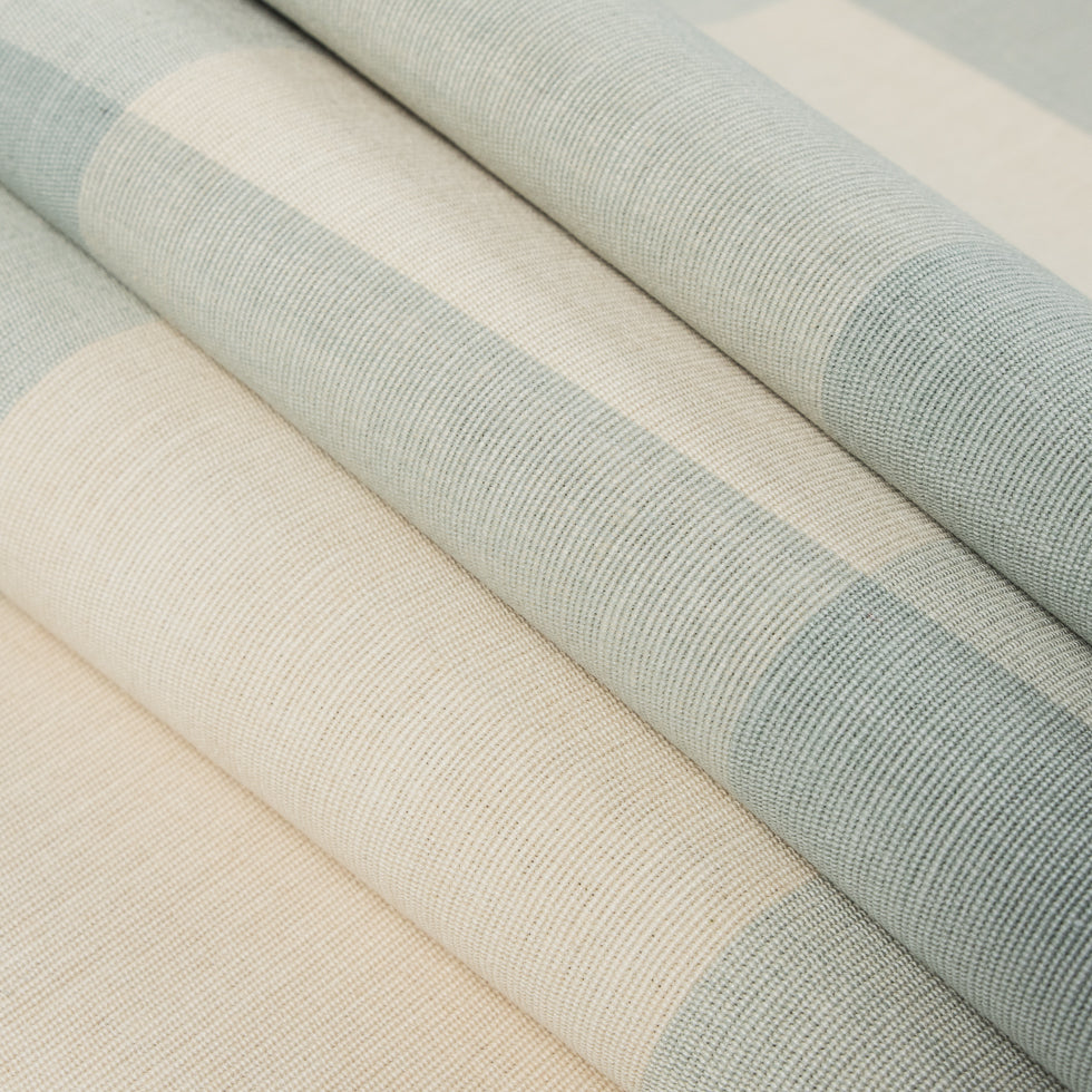 Spa Blue Buffalo Checked Cotton Woven - Folded