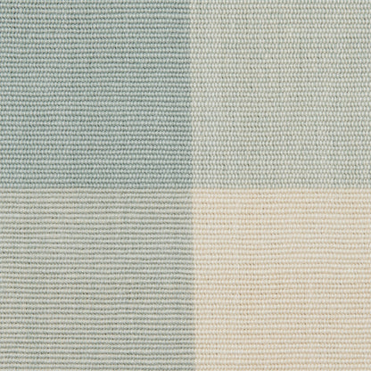 Spa Blue Buffalo Checked Cotton Woven - Detail