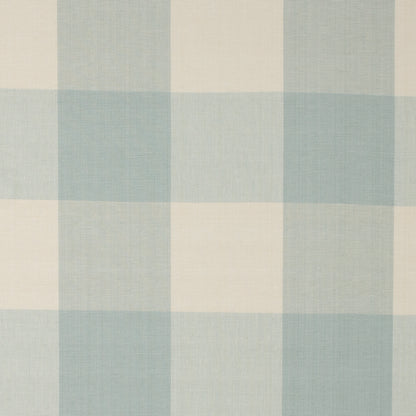 Spa Blue Buffalo Checked Cotton Woven