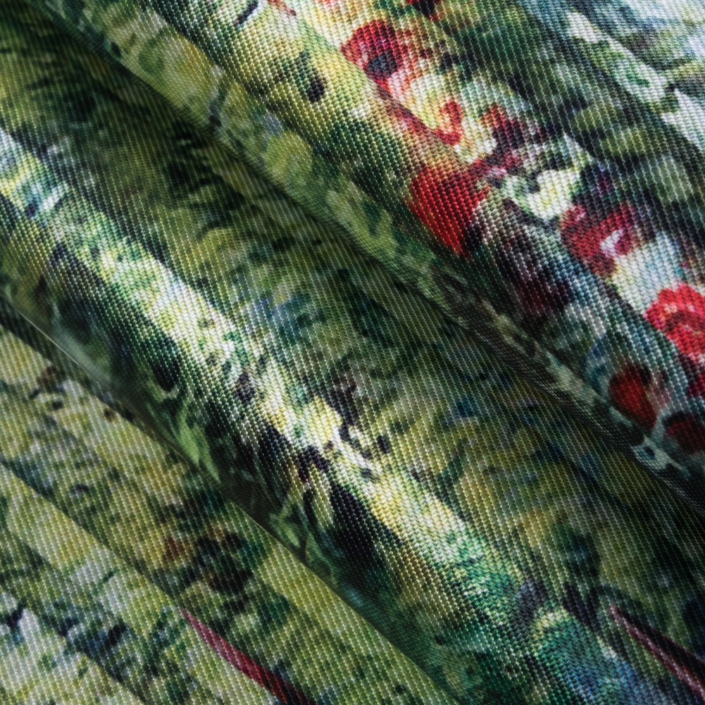 Digitally Printed Pleat Imitation Deer in a Forest on a Mikado/Twill Folded
