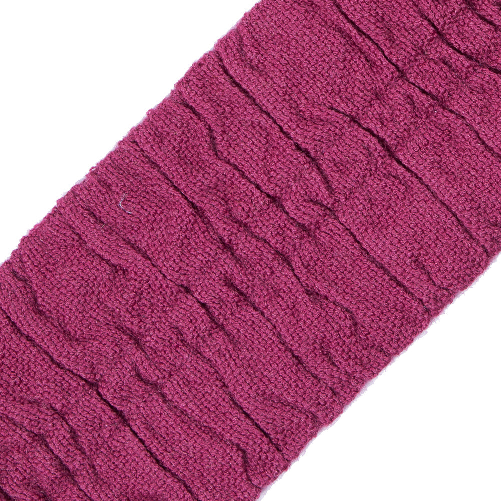 Italian Wine Ruched Stretch Wool Trimming - 2.375" Detail