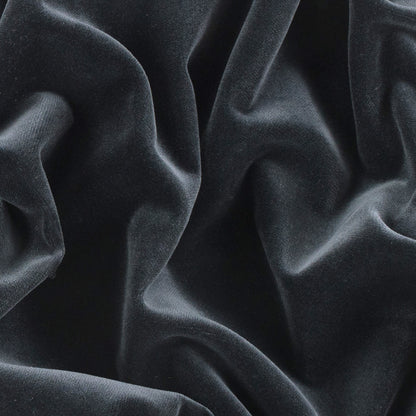 Black Solid Cotton Velveteen