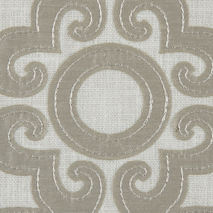Linen Damask Embroidered Linen - Detail