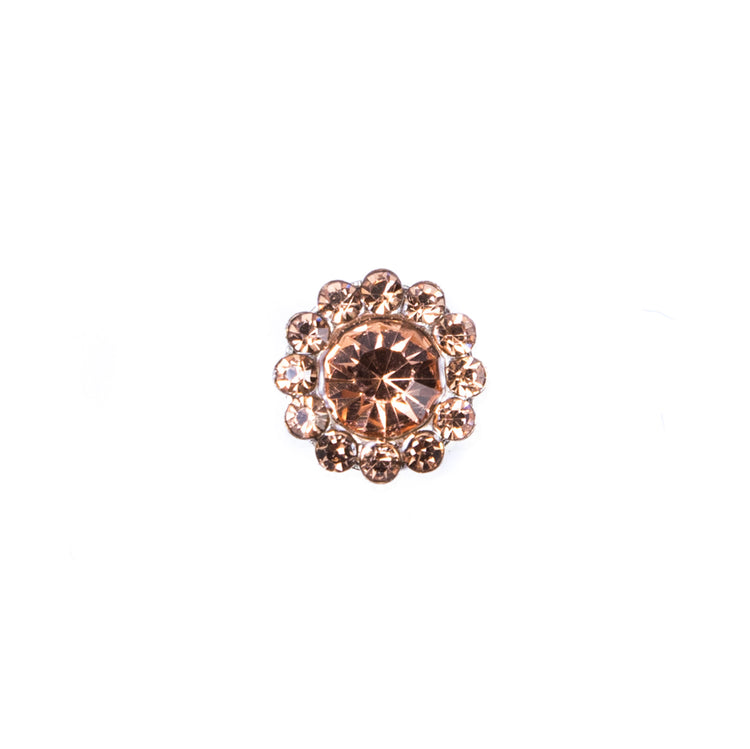 template--25130090922057__main-Italian Peach Rhinestone Shank Back Button - 14L/9mm