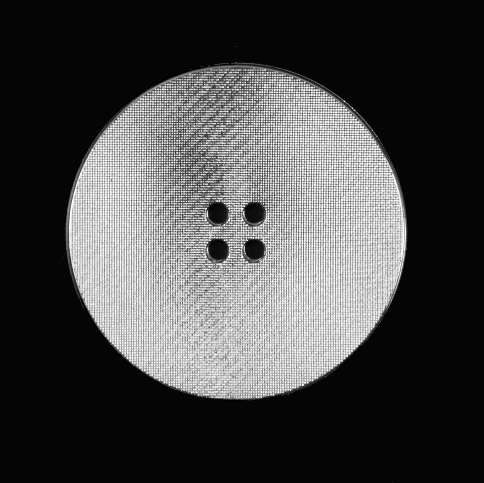 Italian Silver Plated Button - 44L/28mm