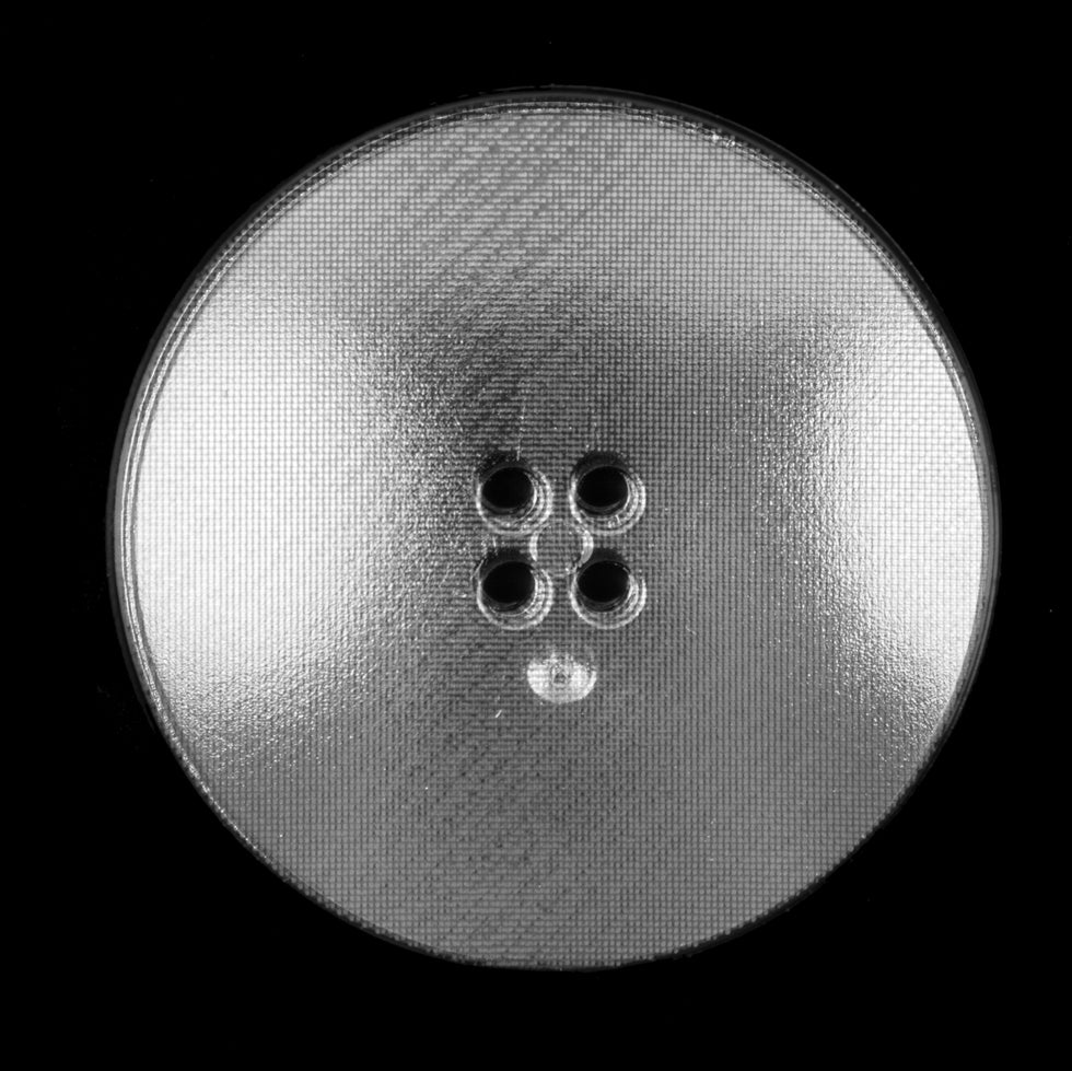 Italian Silver Plated Button - 54L/34mm - Detail