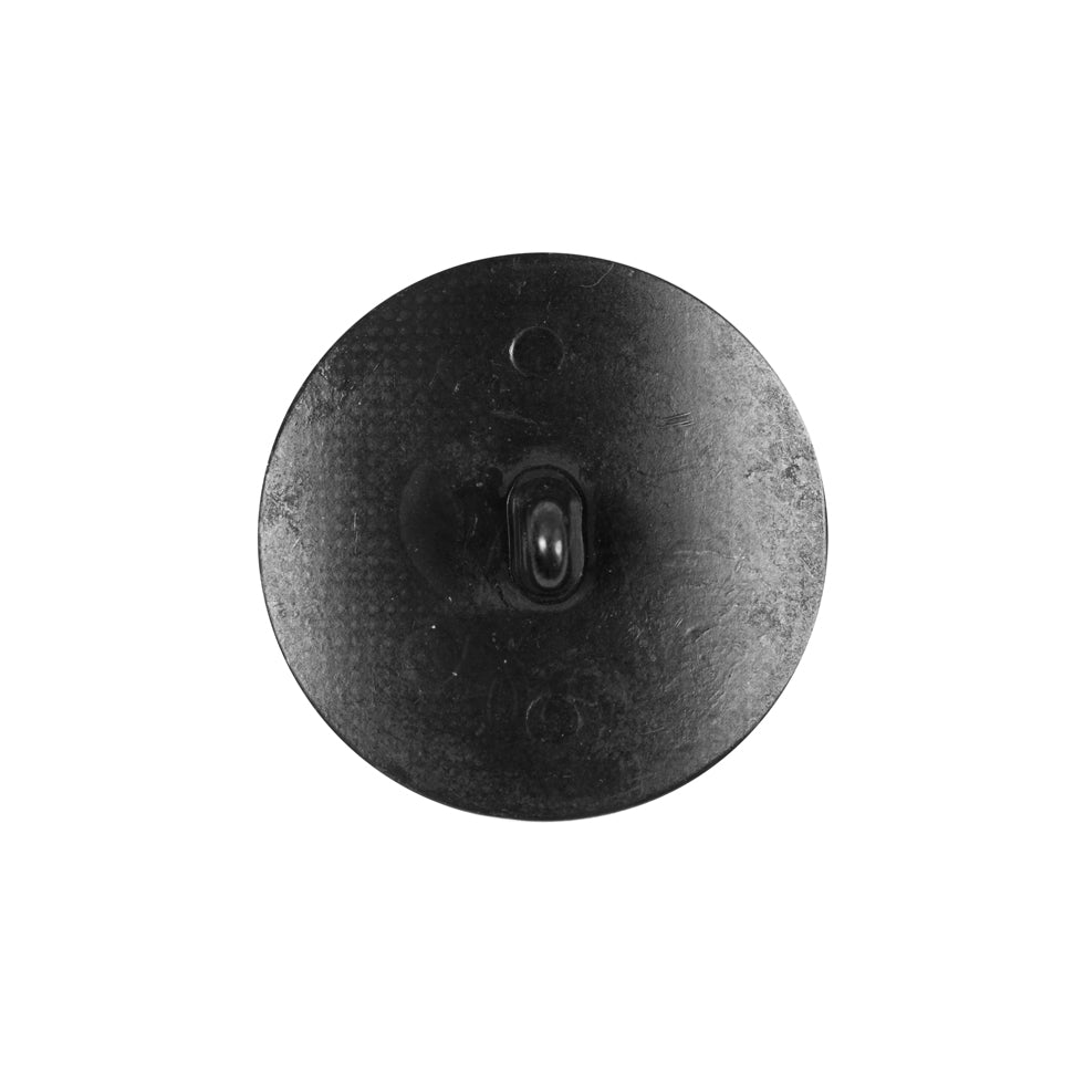 Black Italian Crest Zamac Button - 36L/23mm Detail