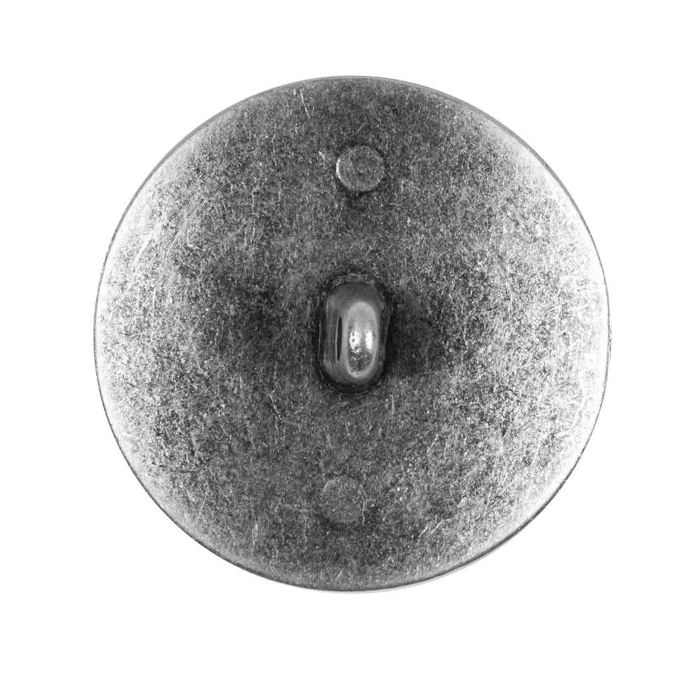 Italian Silver Crest Zamac Button - 44L/28mm - Detail