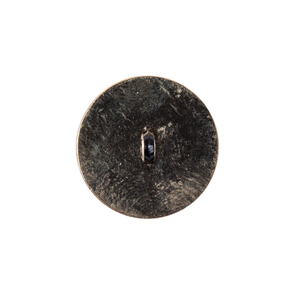 Italian Black and Gold Zamac Button - 32L/20mm - Detail