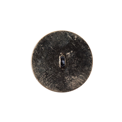 Italian Black and GoldZamac Button - 36L/23mm Detail