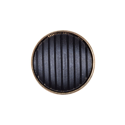 Italian Black and GoldZamac Button - 36L/23mm