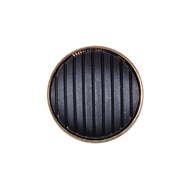 Italian Black and GoldZamac Button - 36L/23mm