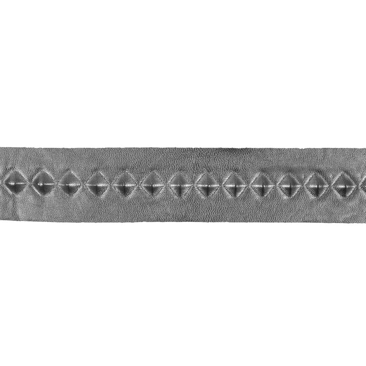 template--25130090922057__main-Italian Silver Stud Embossed Faux Leather - 1.75"