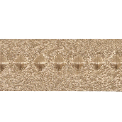 Italian Gold Stud Embossed Faux Leather - 1.75 - Detail