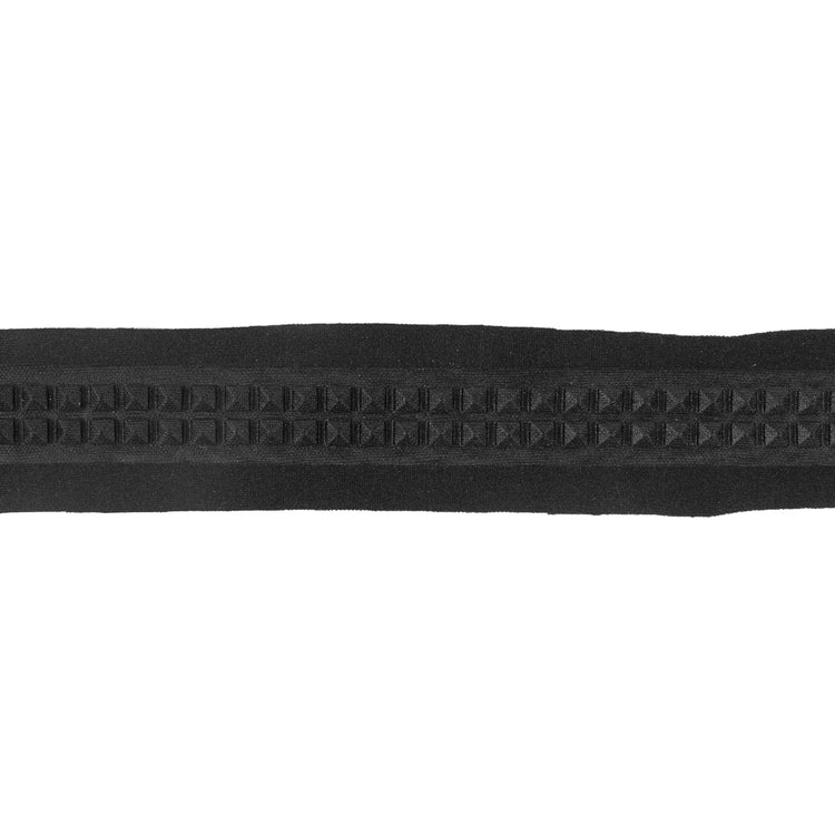 template--25130090922057__main-Italian Black Stud Embossed Double Knit Trim - 1
