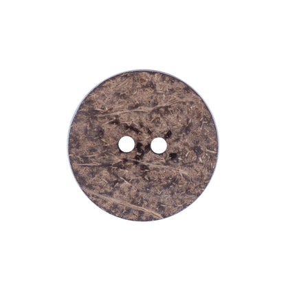 Italian Blue and White Coconut Button - 36L/23mm Detail