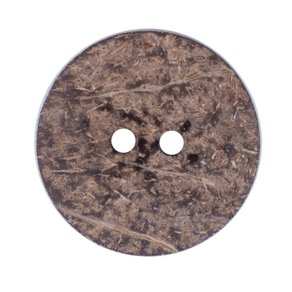 Italian Blue and White Coconut Button - 48L/30mm - Detail