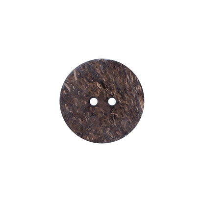 Italian Red, Orange and White Coconut Button - 24L/15mm Detail