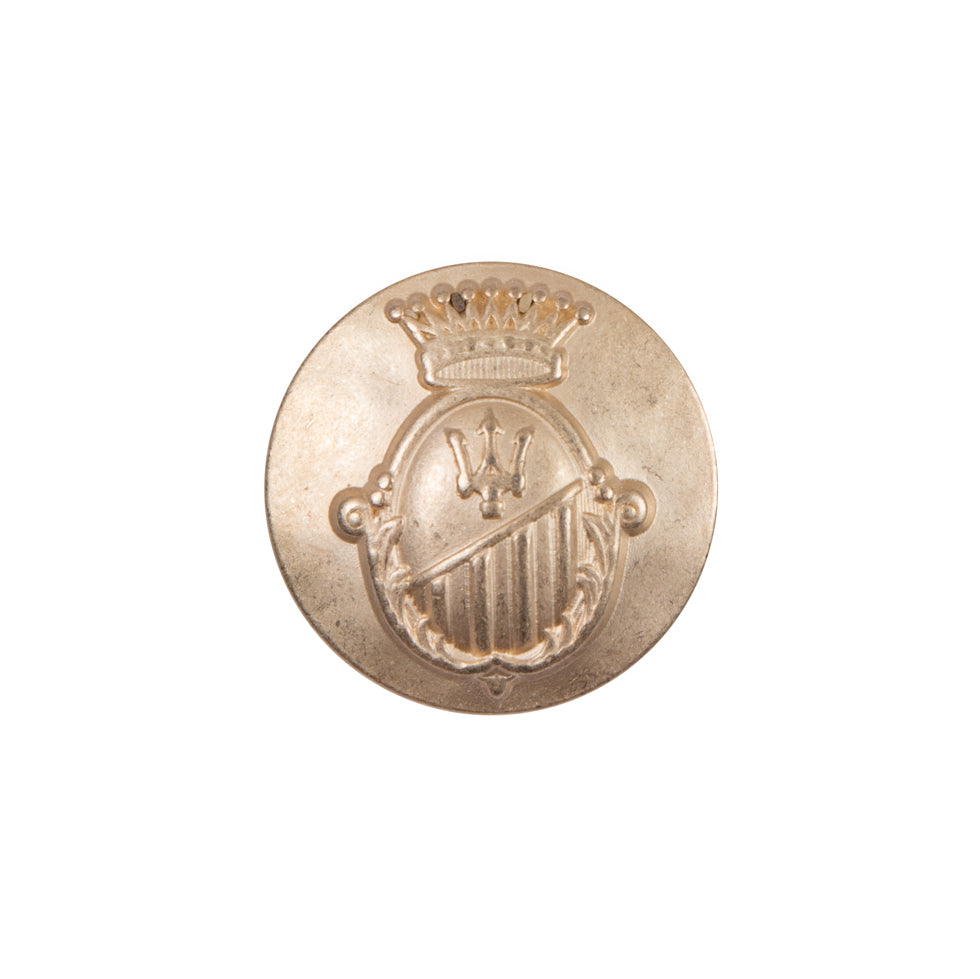 Italian Gold Zamac Button - 32L/20mm