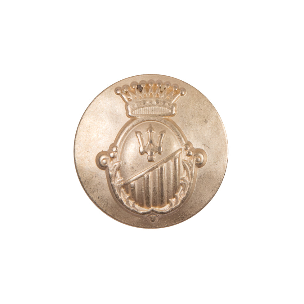 Italian Gold Zamac Button - 36L/23mm