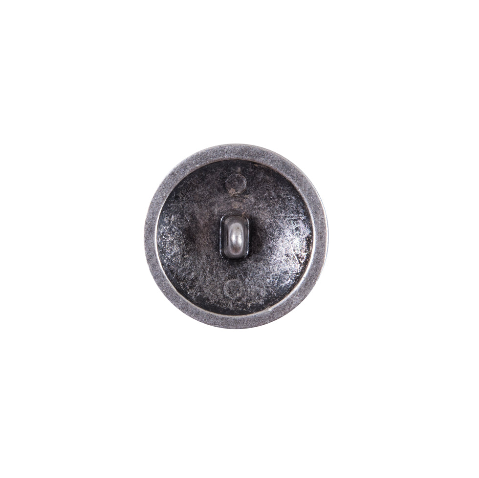 Italian Silver Zamac Button - 24L/15mm Detail