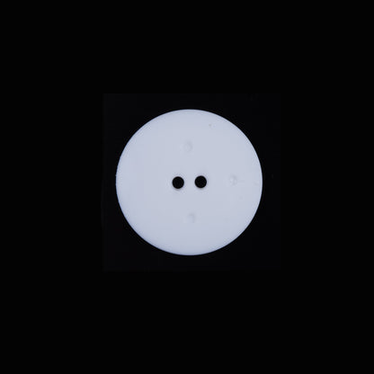 Italian White Textural Plastic Button - 24L/15mm - Detail