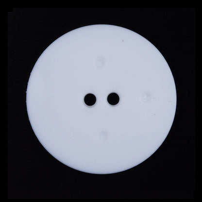 Italian White Textural Plastic Button - 44L/28mm - Detail