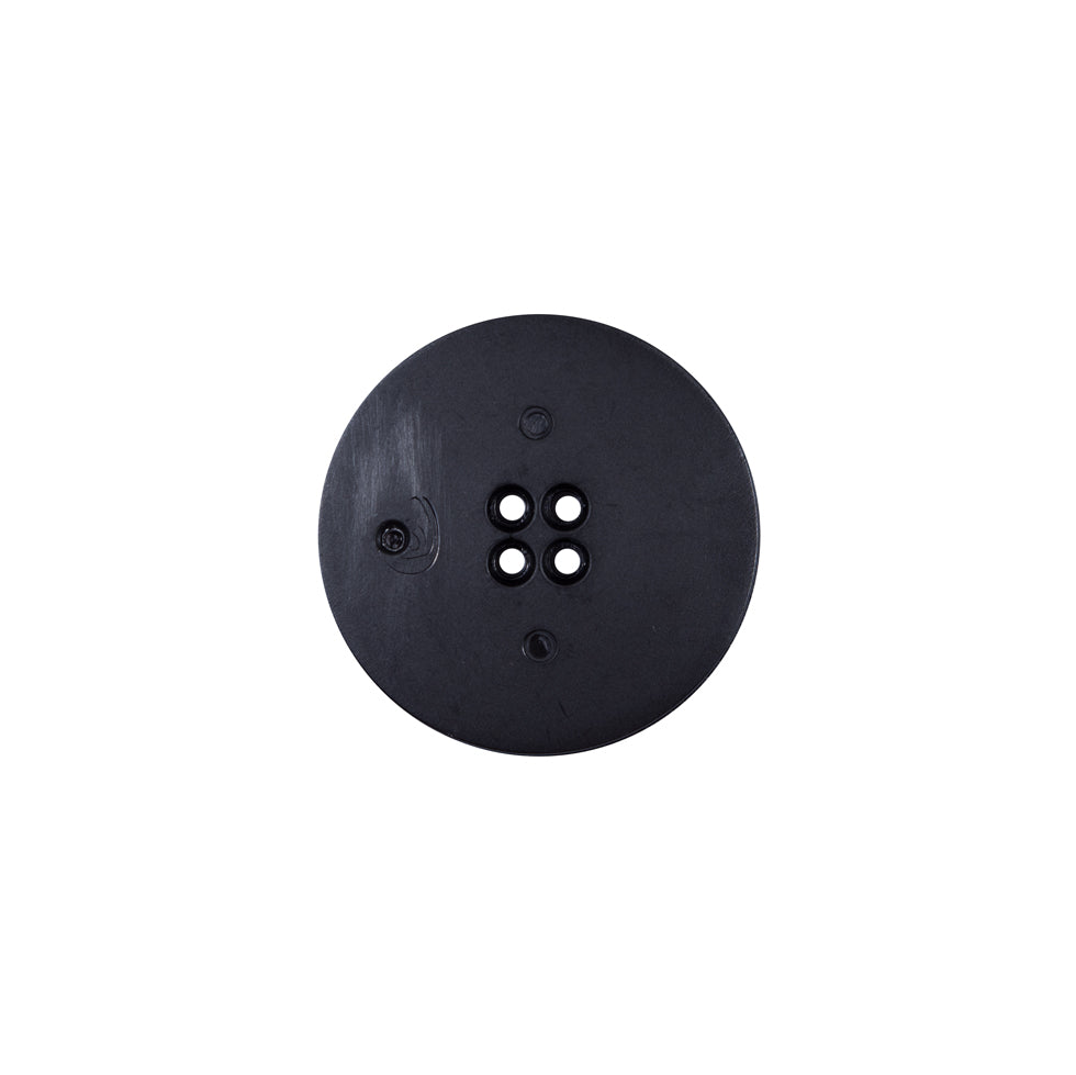 Italian Black Textural Plastic Button - 24L/15mm - Detail