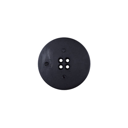 Italian Black Textural Plastic Button - 24L/15mm - Detail