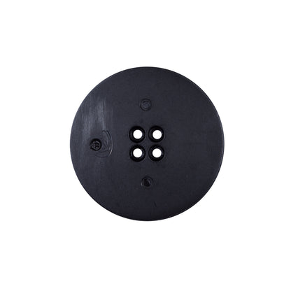 Italian Black Textural Plastic Button - 36L/23mm - Detail