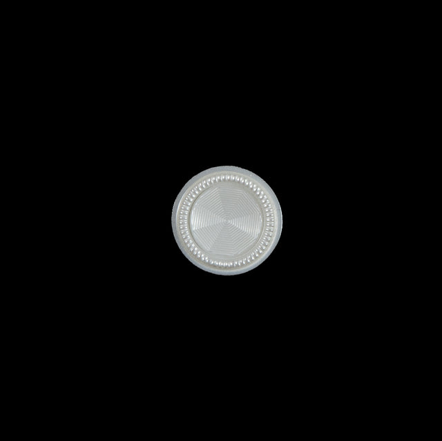 Italian Ivory Textured Shank-Back Button - 16L/10mm