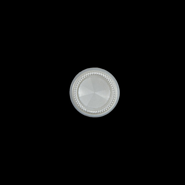 Italian Ivory Textured Shank-Back Button - 18L/11.5mm