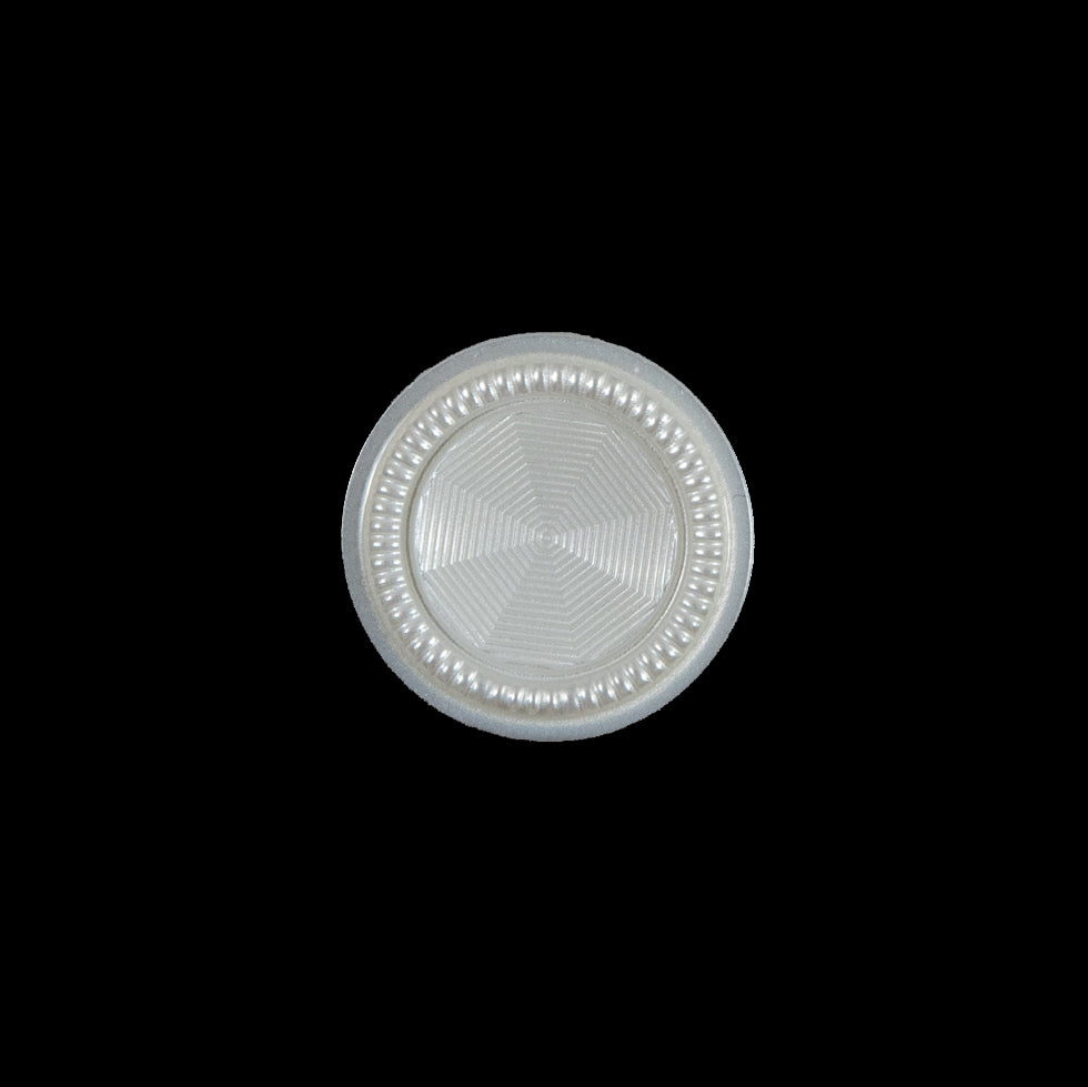 Italian Ivory Textured Shank-Back Button - 28L/18mm