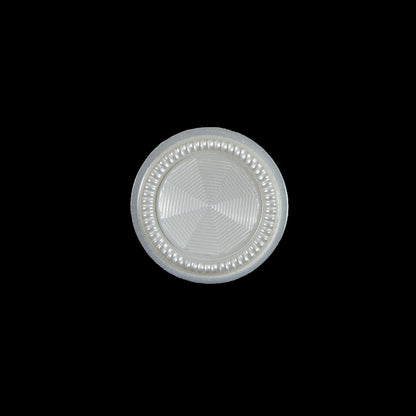 Italian Ivory Textured Shank-Back Button - 28L/18mm
