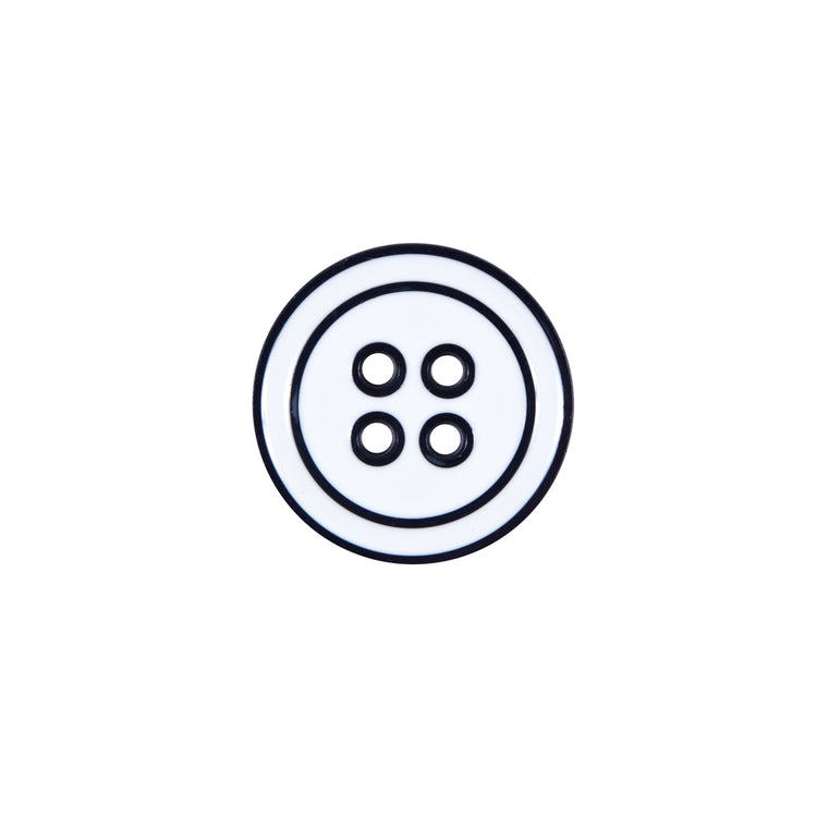 template--26688905969737__main-Italian Navy and White Plastic Button - 24L/15mm