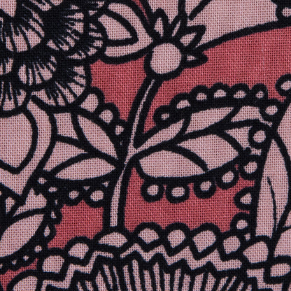 Mauve Ghastlie Gardenia Printed Cotton Woven - Detail