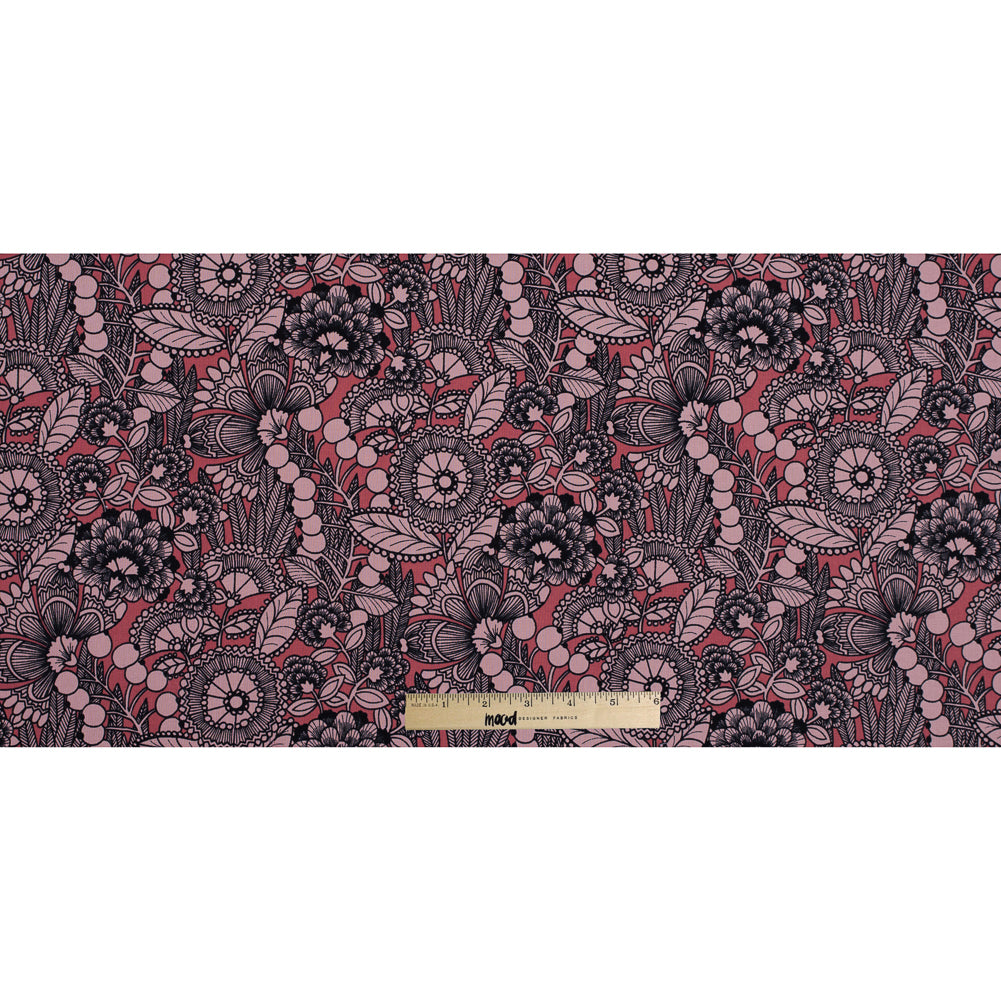 Mauve Ghastlie Gardenia Printed Cotton Woven - Full