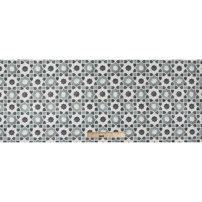 Stone Geometric Floral Outdoor Canvas - Full