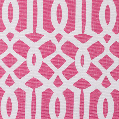 Pink Lattice Outdoor Polyester Canvas